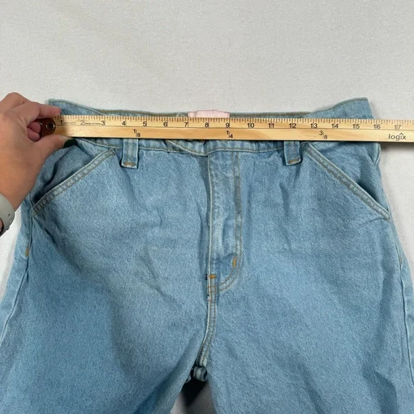 Revice Denim Wide Leg Baggy Jeans Womens Size 32 Light Blue High Rise - Picture 8 of 14